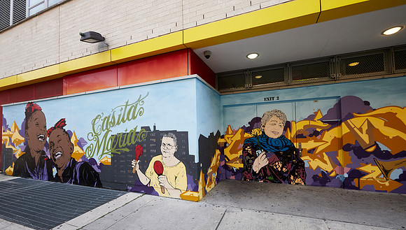Mural by Chris Stain with photo reference by Argenis Apolinario
