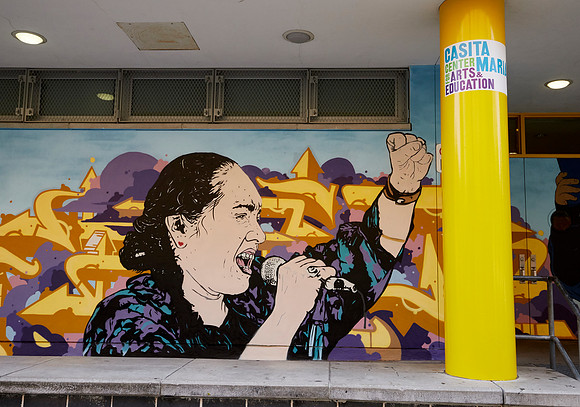 Mural by Chris Stain with photo reference by Argenis Apolinario