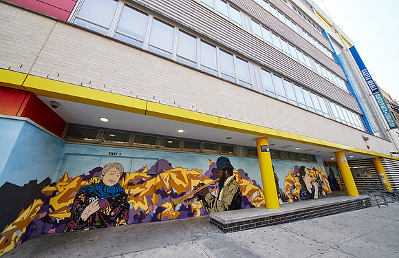 Mural by Chris Stain with photo reference by Argenis Apolinario