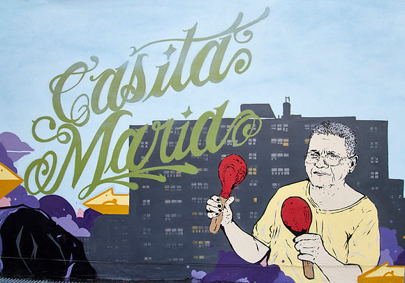 Mural by Chris Stain with photo reference by Argenis Apolinario
